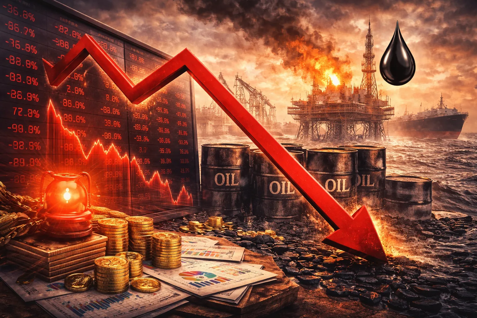 تراجع الأسهم العالمية بسبب ارتفاع النفط